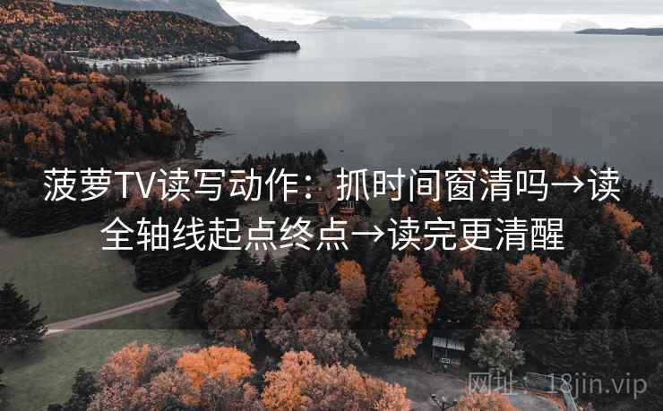 菠萝TV读写动作：抓时间窗清吗→读全轴线起点终点→读完更清醒  第2张